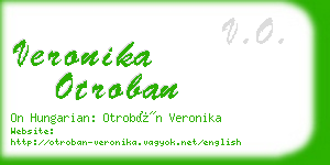 veronika otroban business card